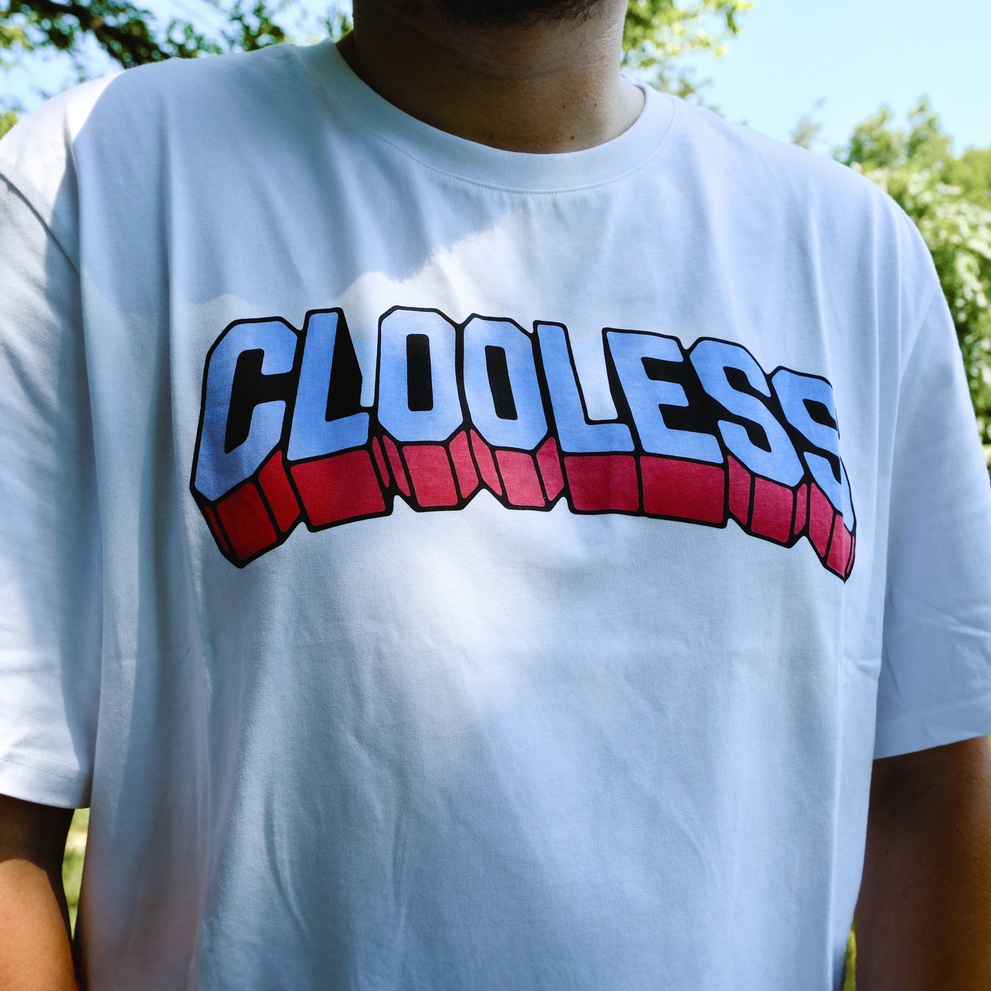 Block Party Oversized Tee - White