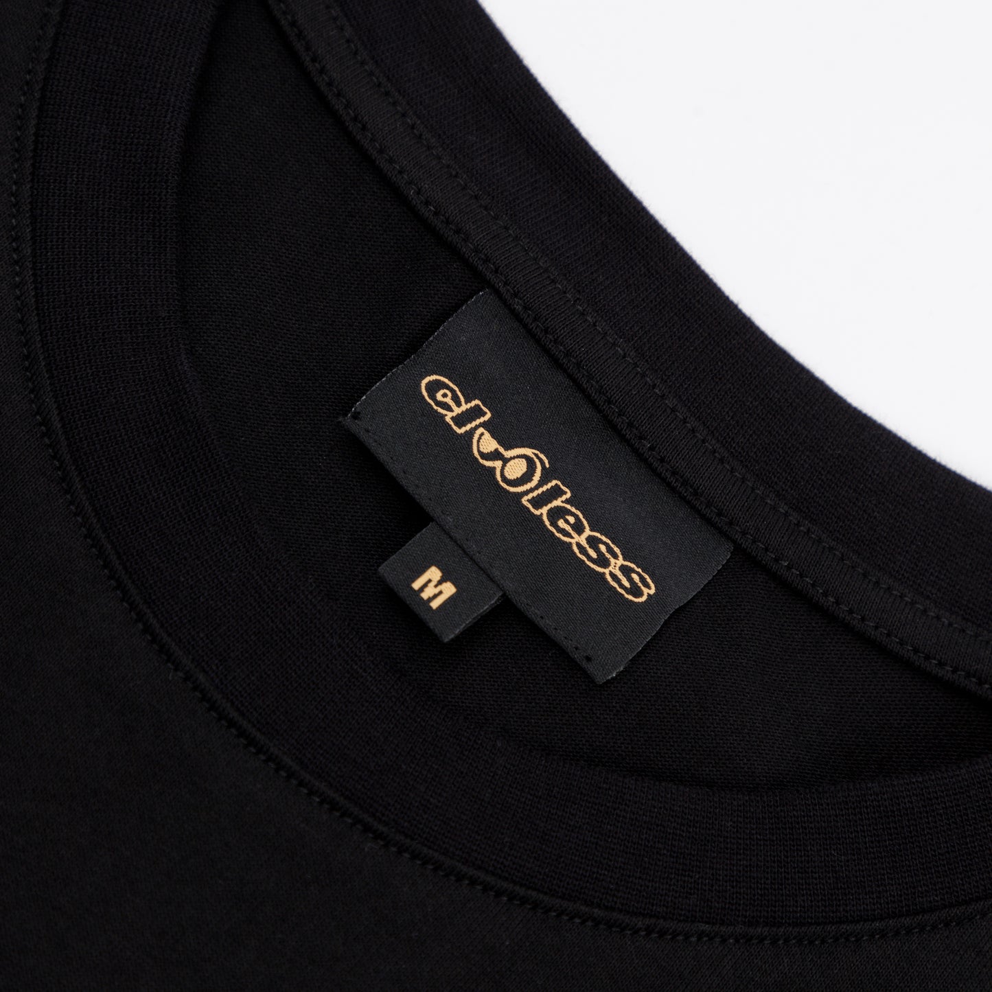 Static Thoughts Oversized Tee - Black