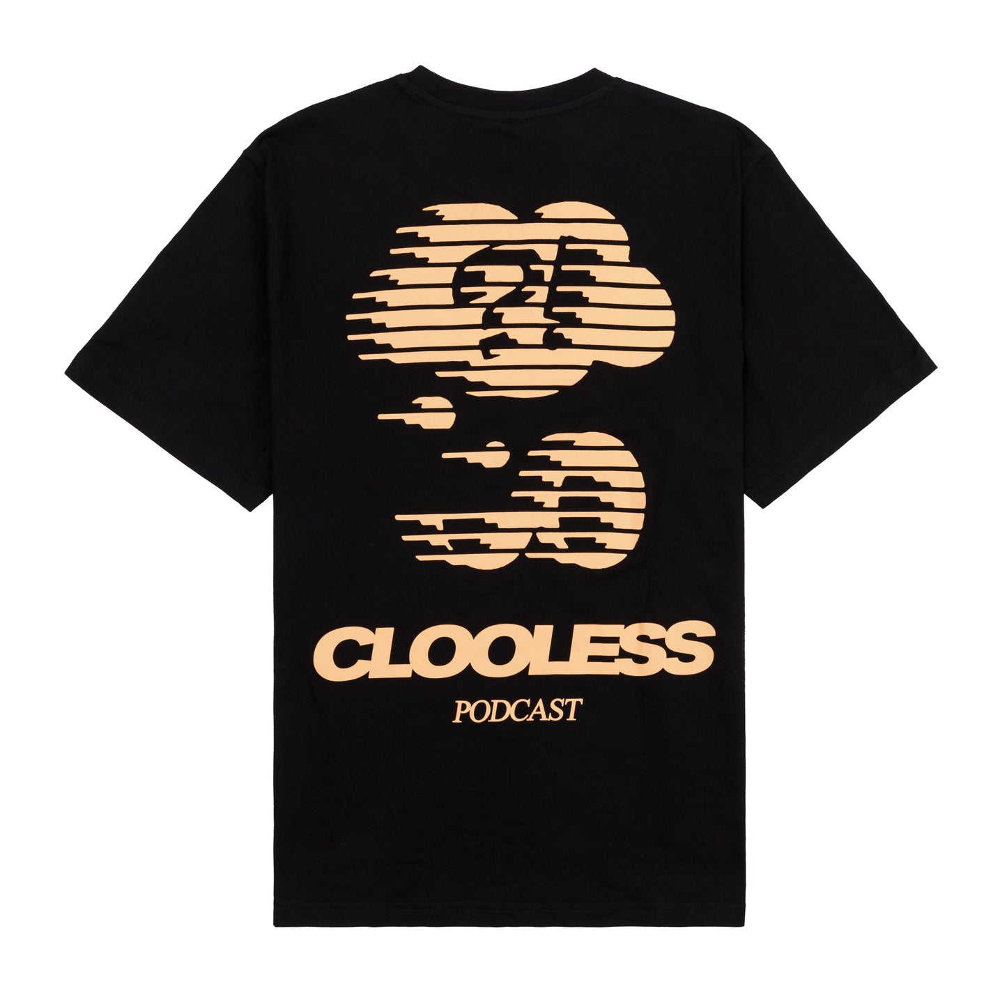 Static Thoughts Oversized Tee - Black