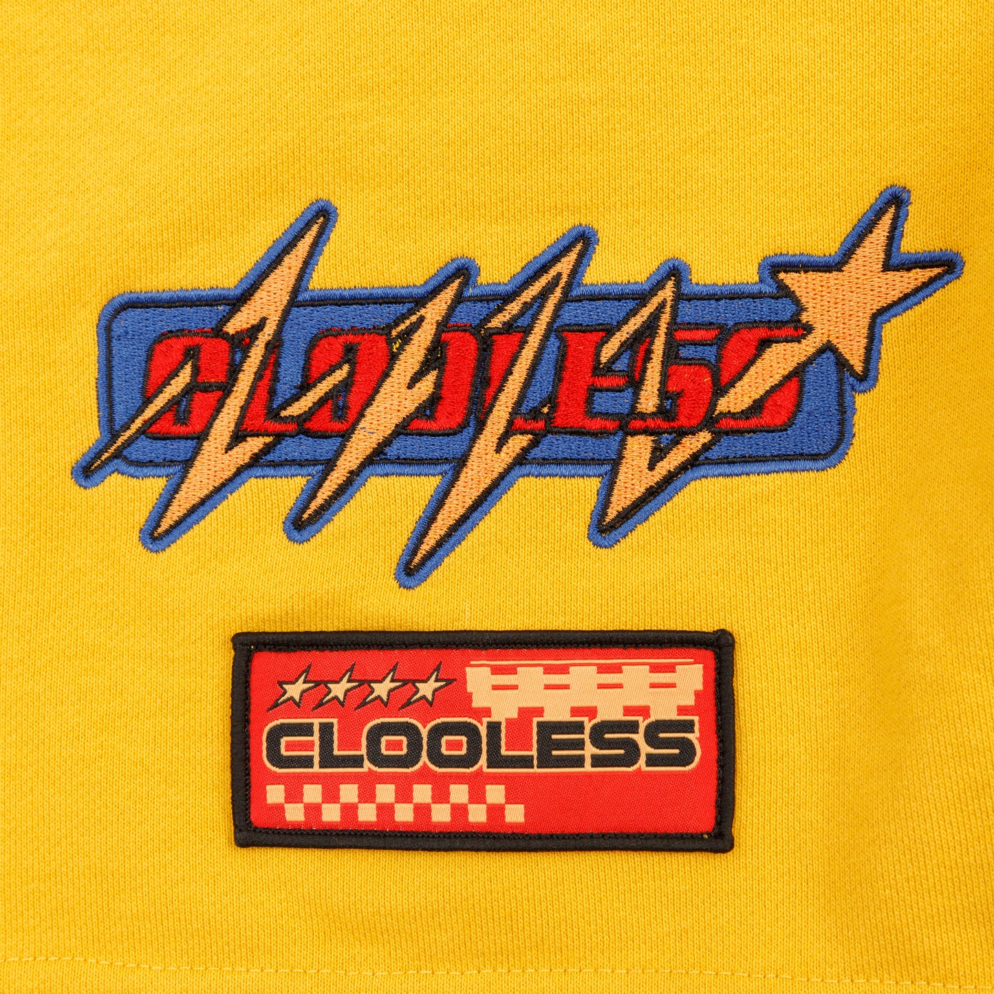 Clooless Patch Shorts - Mustard