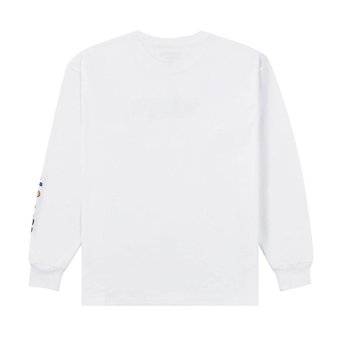 Color Pop Long Sleeve Tee - White