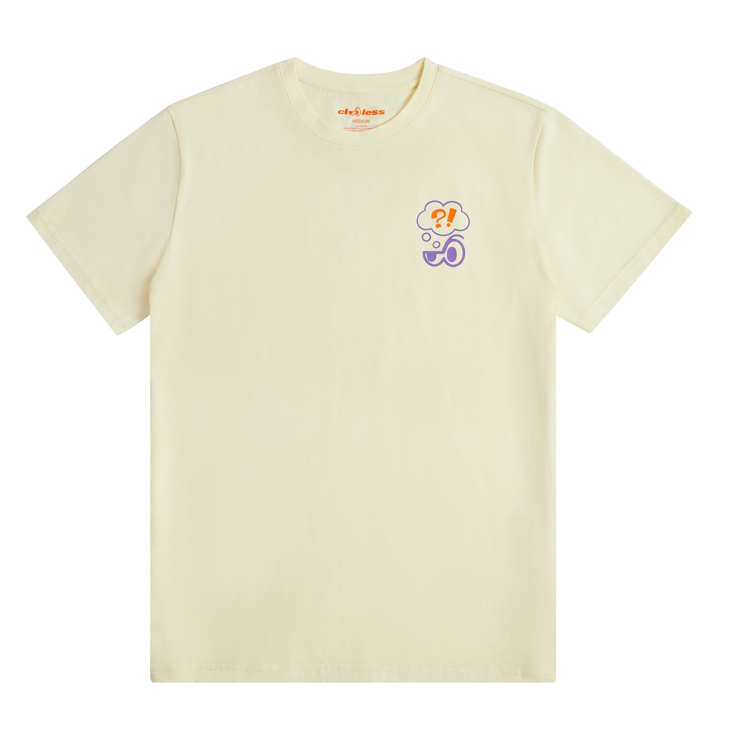 Core Bubble Brain T-Shirt - Cream