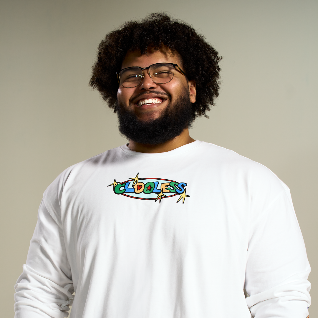 Color Pop Long Sleeve Tee - White