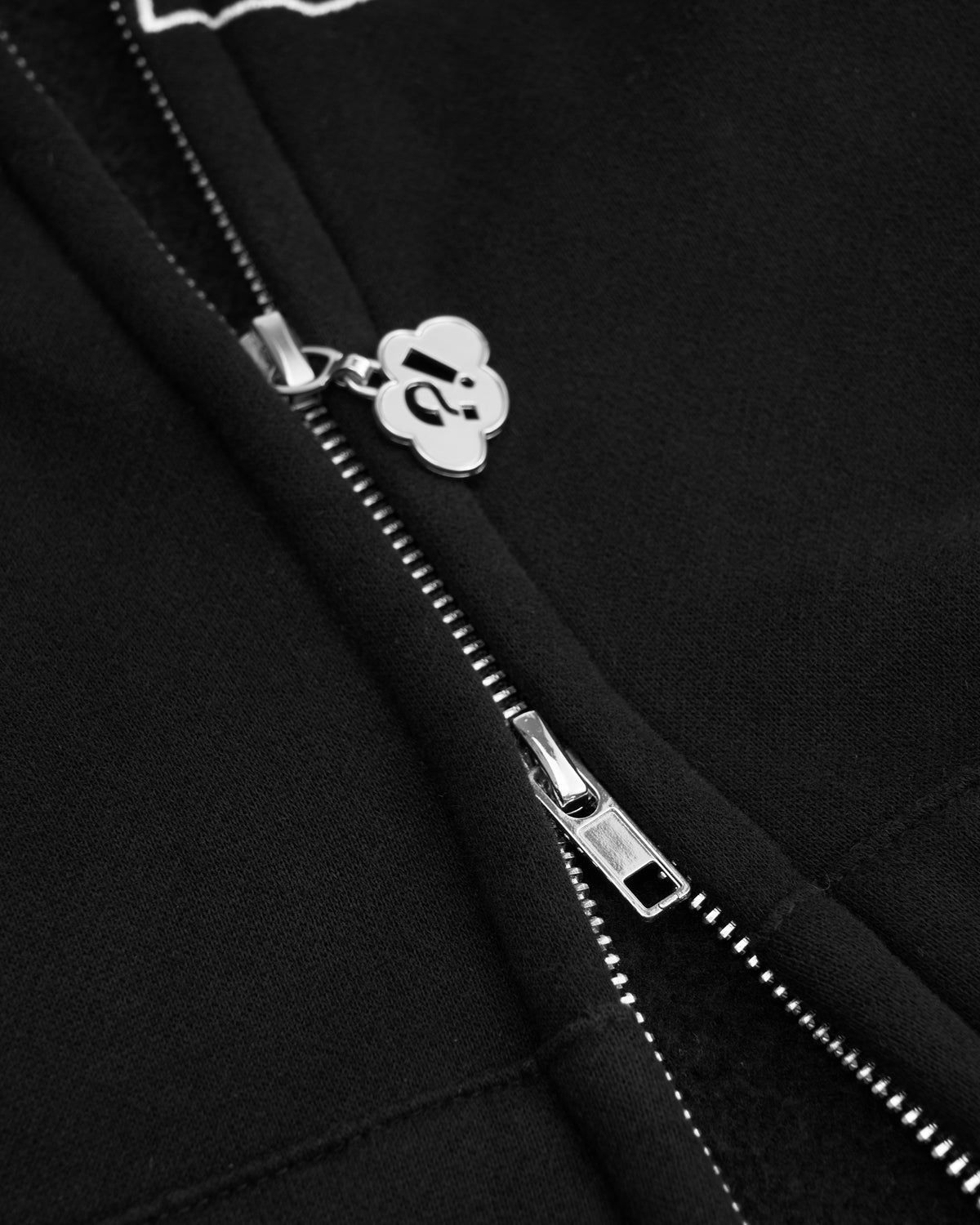 Varsity Zip Hoodie - Vintage Black