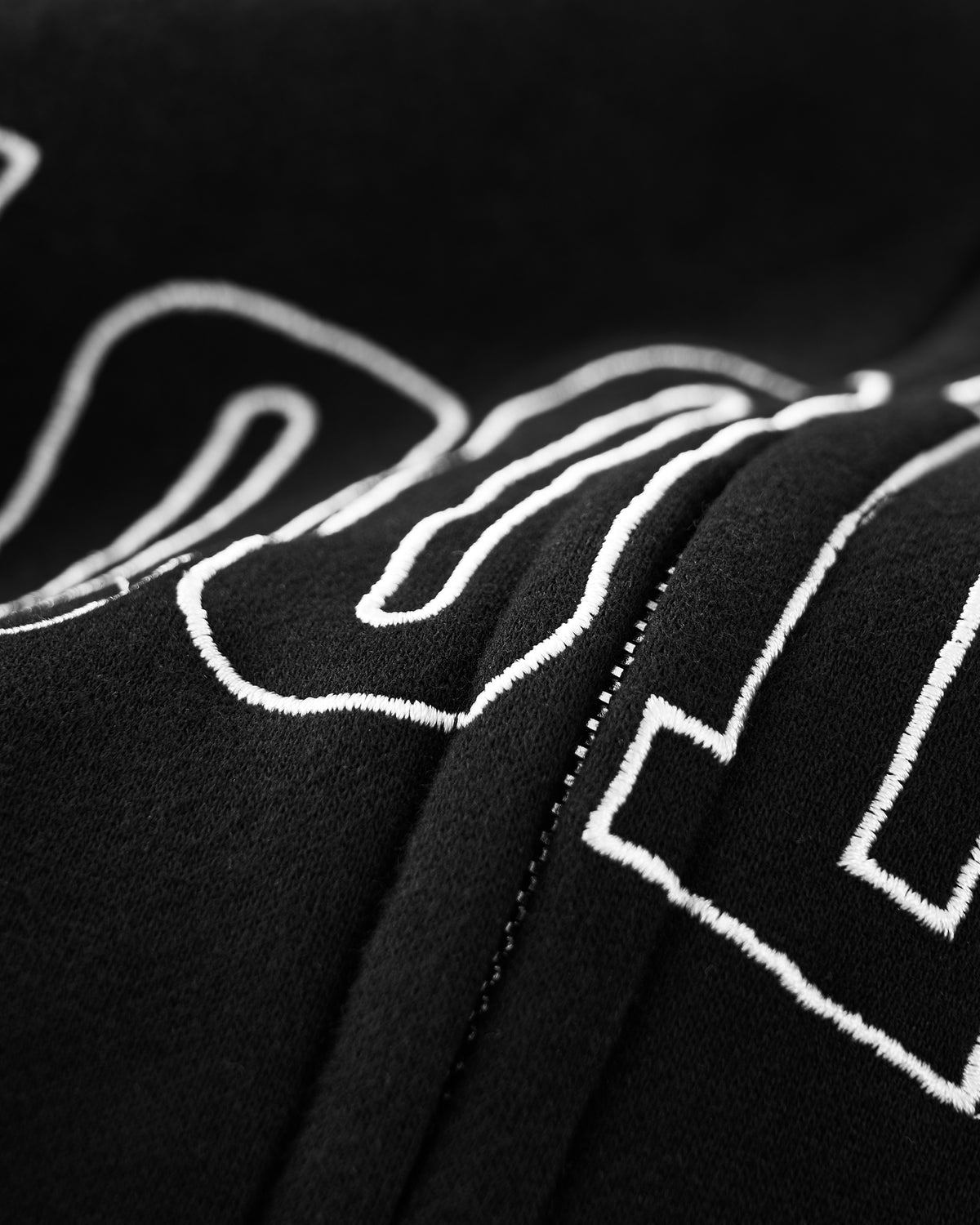 Varsity Zip Hoodie - Vintage Black