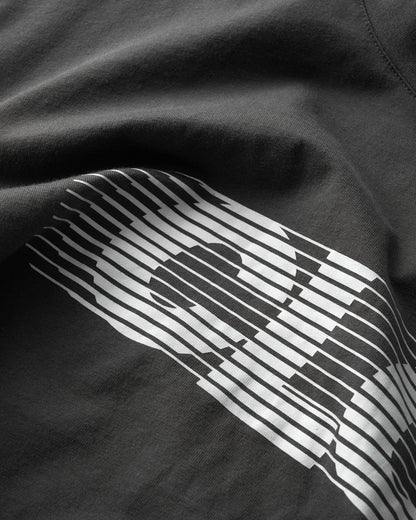 Track Team Layered Tee - Charcoal/White