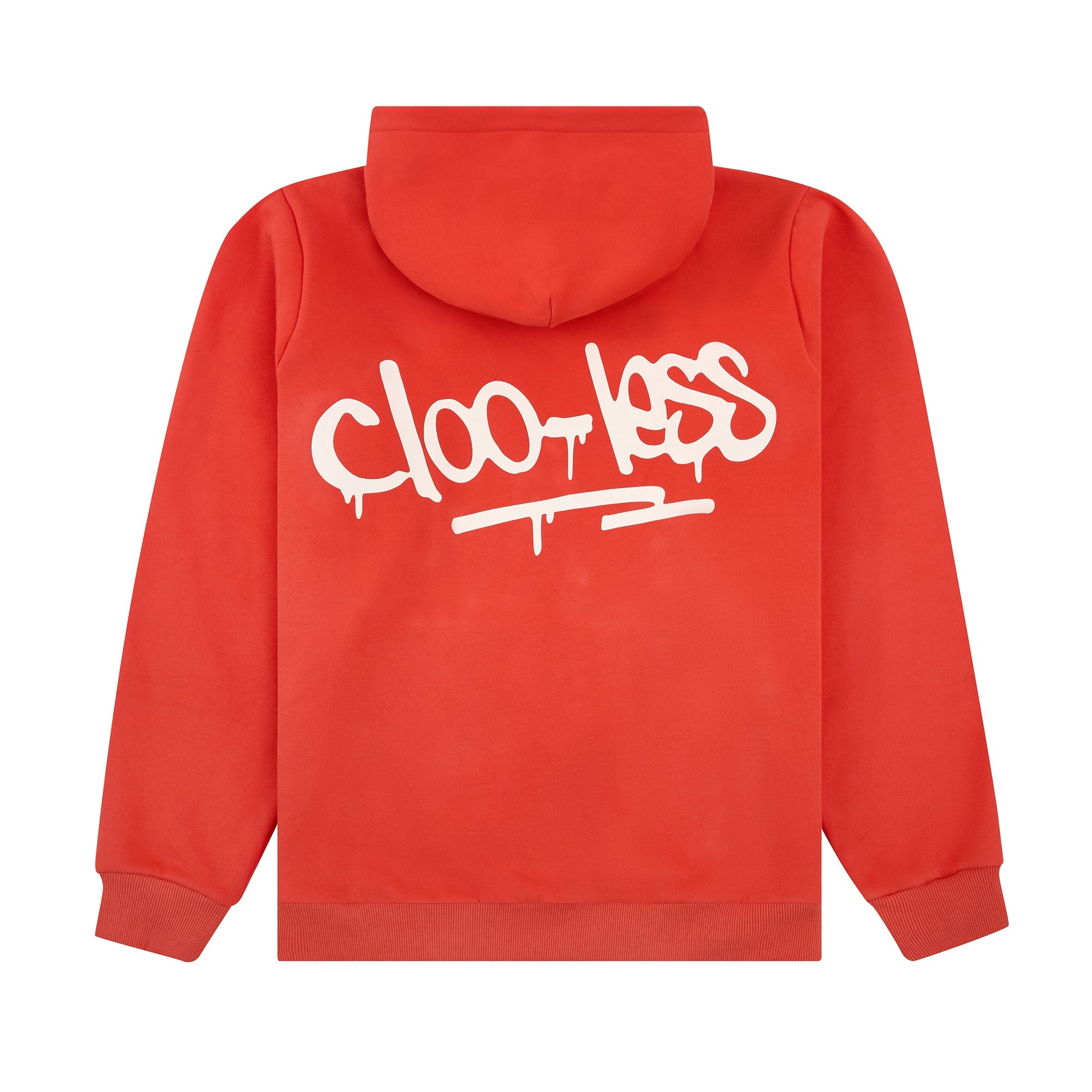 Grafitti Logo Hoodie - Fire Red – Clooless