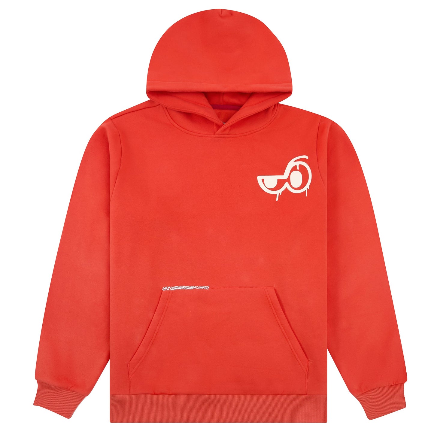 Grafitti Logo Hoodie - Fire Red