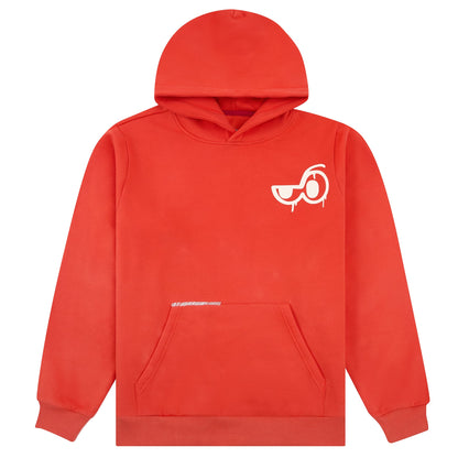 Grafitti Logo Hoodie - Fire Red