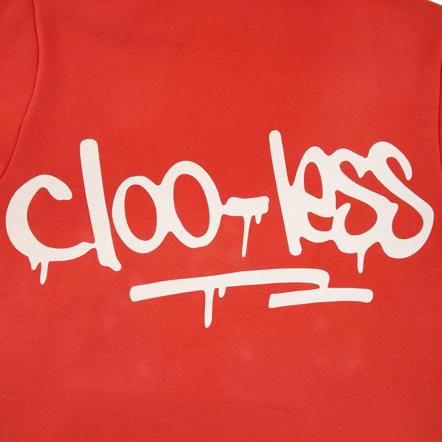 Grafitti Logo Hoodie - Fire Red