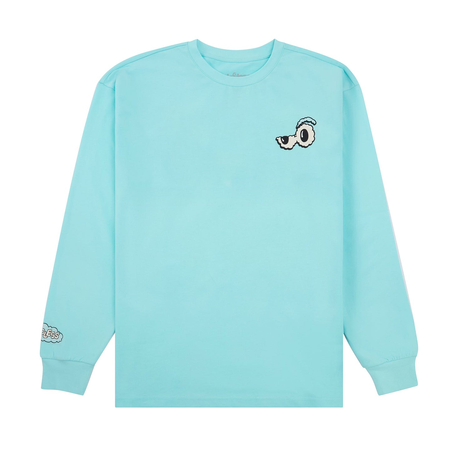 Head In The Clouds Long Sleeve Tee - Aqua