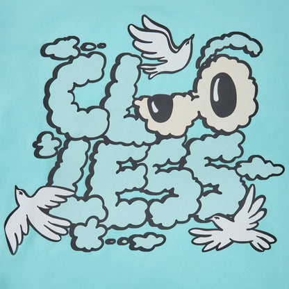 Head In The Clouds Long Sleeve Tee - Aqua