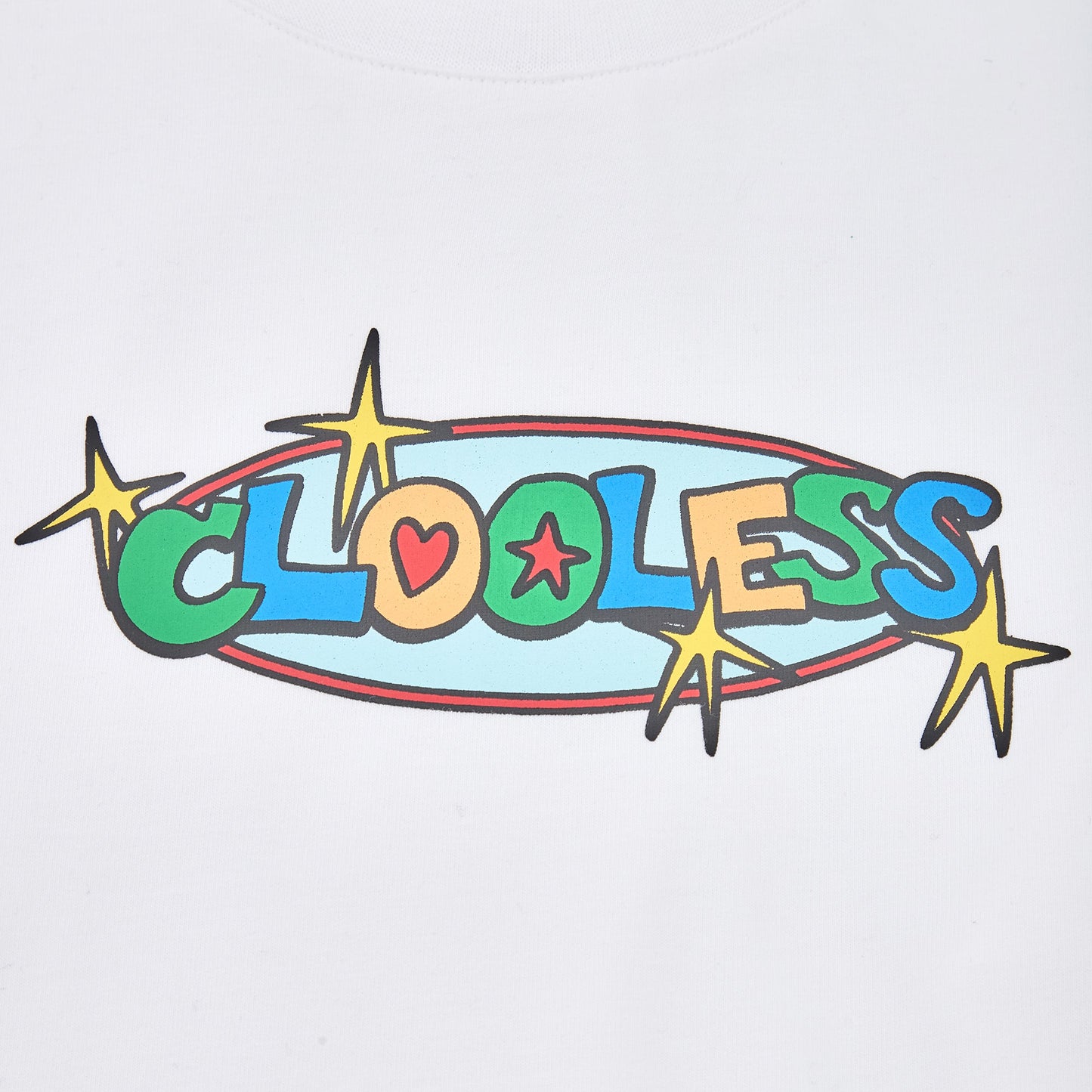 Color Pop Long Sleeve Tee - White