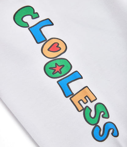 Color Pop Long Sleeve Tee - White