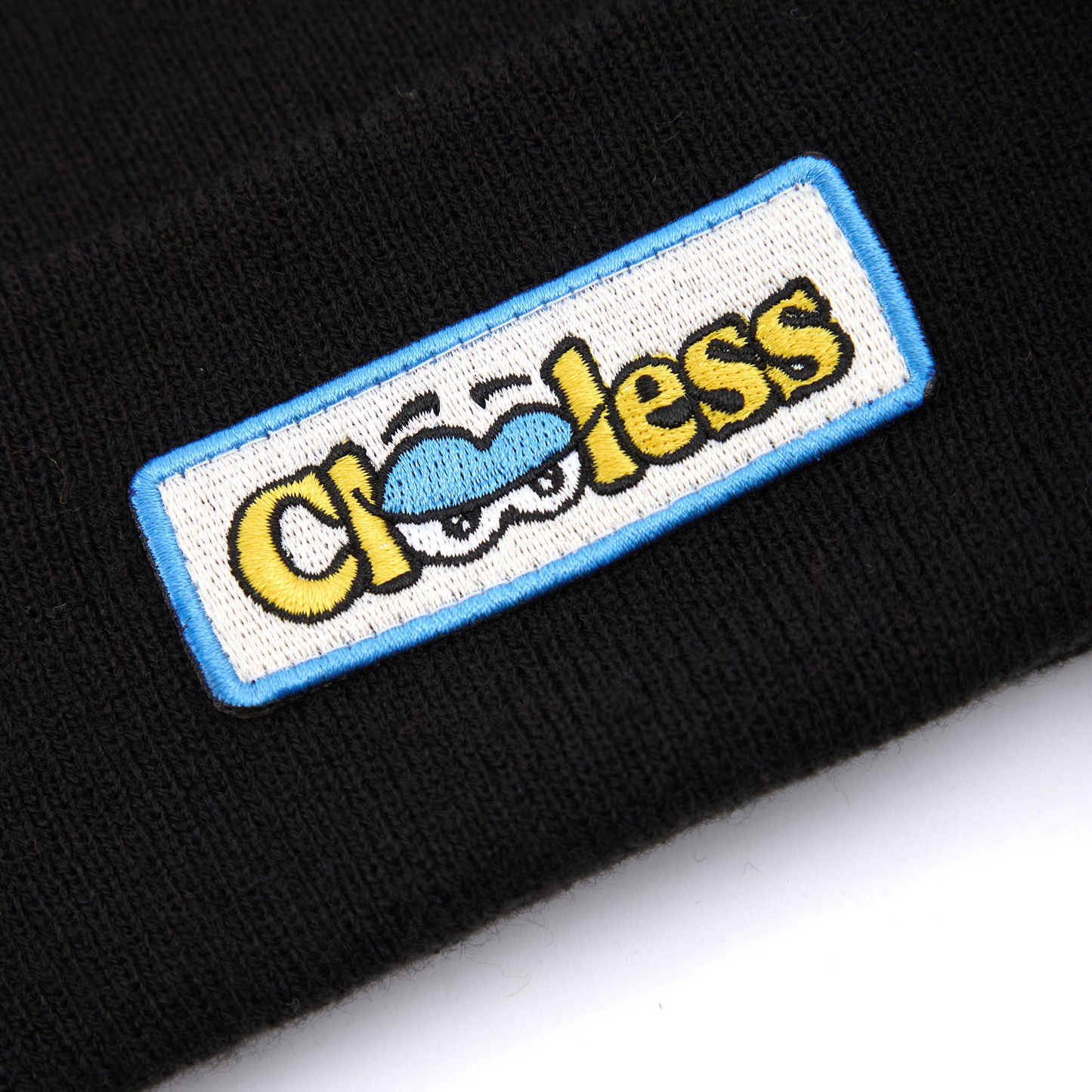 Logo Patch Beanie - Black