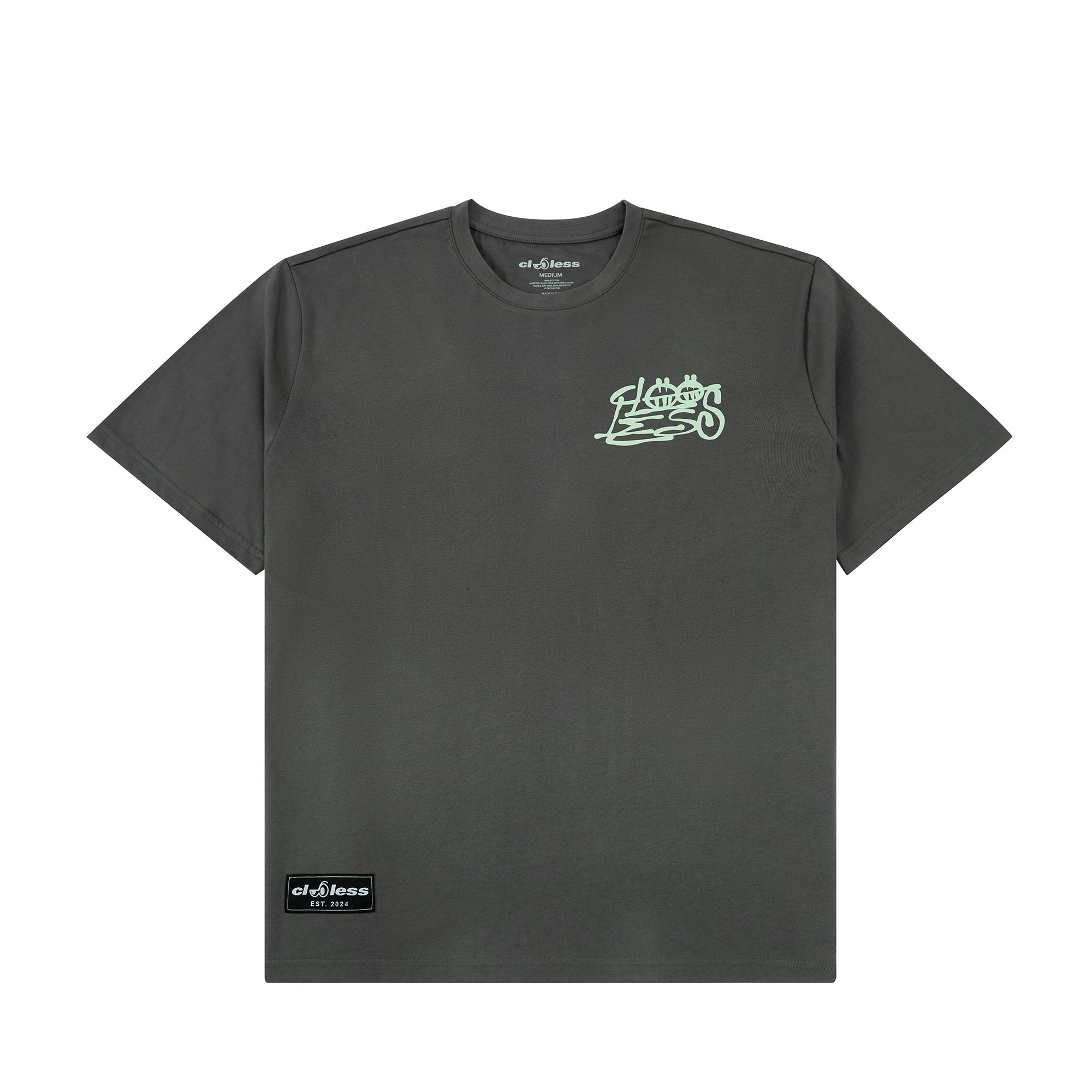 Midnight Tag Tee - Charcoal – Clooless