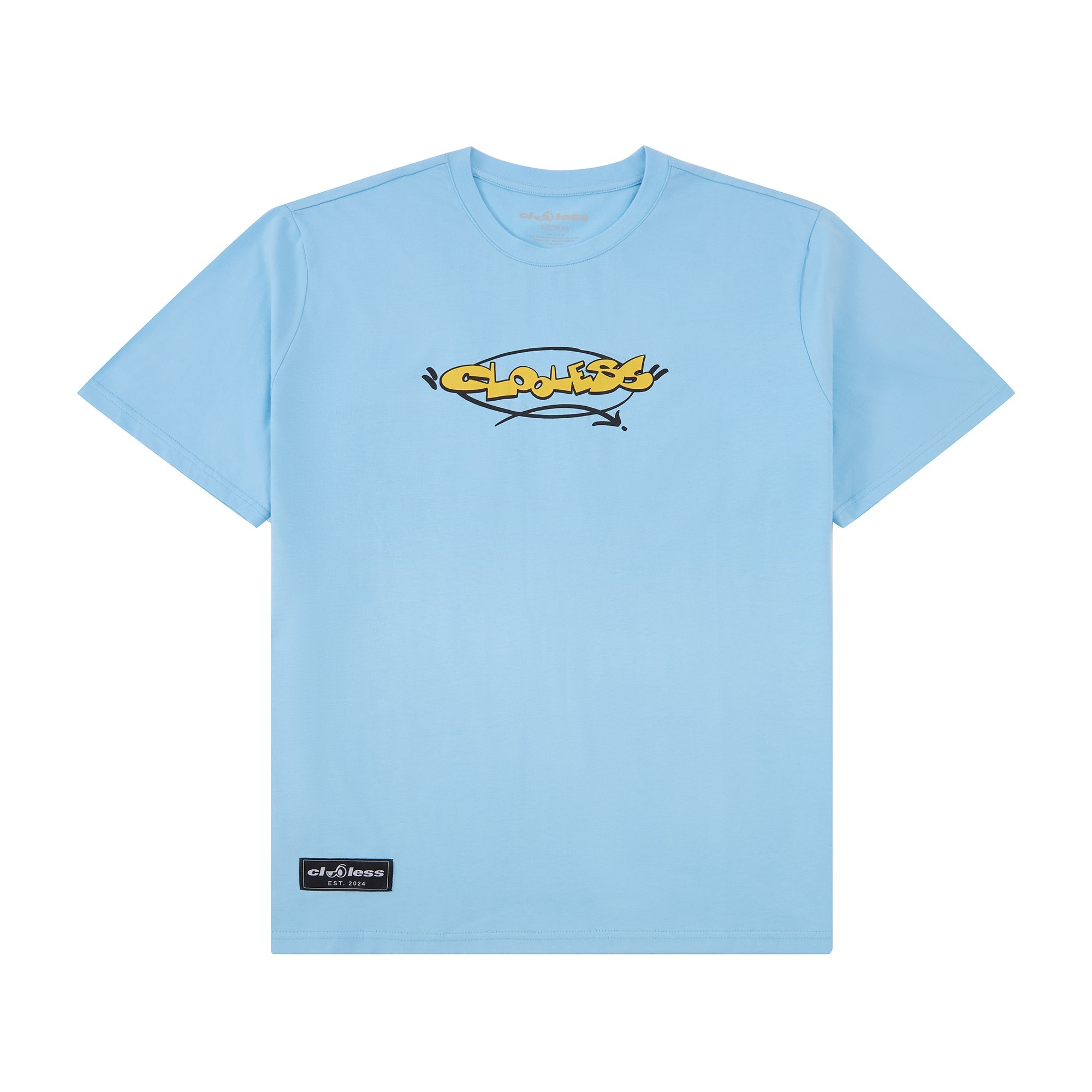 トップス SCRIBBLE TEE Scribbles Tee - Sky Blue – Clooless