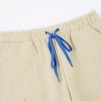 Paint Splatter Sweatpants - Tan